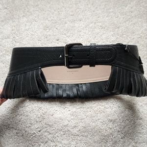 BCBGMaxAzria fringe corset belt